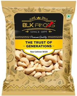 BLK FOODS Premium Whole Cashew Nuts Plain (100% Crunchy Kaju) Cashews