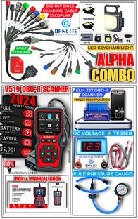 DLKW Danlite BS6-BS7 Bike Scanning E20 Scanning Auto Scanning DANLITE ALPHA COMBO OBD Reader