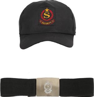 Qualityfab Men's Security Guard Accessories Belt-Cap  Office Set