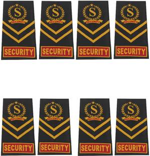 Qualityfab Security Guard Shoulder Flap 4 Pairs  Office Set