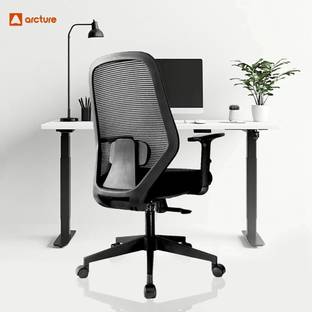 ARCTURE Navo Mid Back Ergonomic Chair|Home,Office,WFH|1D Armrest, LumbarSupport Mesh Office Adjustable Arm Chair