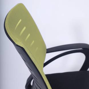 Seventh Heaven C Stand Ergonomic Mid Back Office Chair with Lumbar, Armrest Fabric Office Visitor Chair