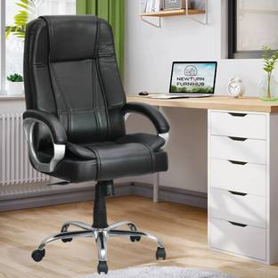 Newturn Creta Premium High back Leather office Leather Office Adjustable Arm Chair
