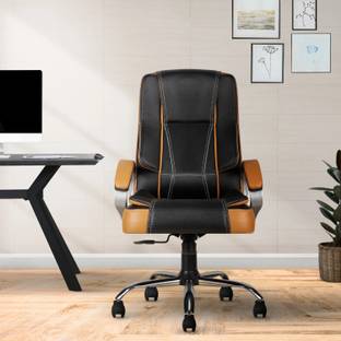 CELLBELL C102 Watson Ergonomic High-Back Boss Chair with Arm Rest & Adjustable Height Leatherette Office Executive Chair