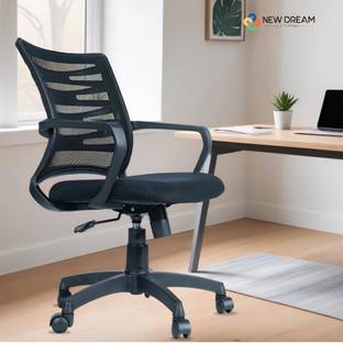 Flipkart Perfect Homes Zig Zag Mid Back Ergonomic Office Heavy Duty Black Mesh Office Executive Chair