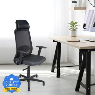Nilkamal Glory Fabric Office Adjustable Arm Chair
