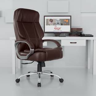 Rose Designer Chairs SpaceX Leatherette Office Chair 3-Years Warranty Included Cushioned Seat Leatherette Office Executive Chair