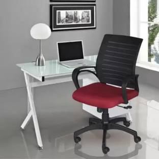KVS INDIA Bonzai Low Back Office Chair Fabric Office Arm Chair