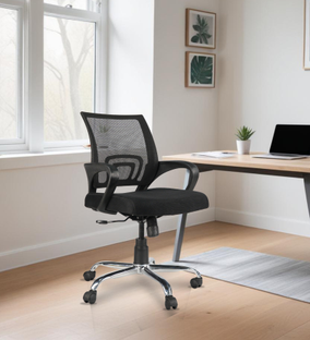 Medallion MEDALLION Medium Back Revolving (A-106) Nylon Office Arm Chair