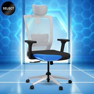 The Sleep Company Stylux SmartGRID Premium Ergonomic High-Back Desk for Office & Home Nylon Office Executive Chair