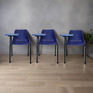 Finch Fox Student Chair With Writing Pad, Heavy Density Pipe, Anti Skid Buffer (Set of 3) NA Study Arm Chair