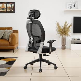 GREEN SOUL NewYork Go High Back Ergonomic |Home, Office, WFH|Lumbar Support|Tilt Mesh Office Arm Chair
