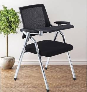 POLO Folding Study Chair With Cushion & Adjustable Writing Pad Micro Suede Study Folding Chair