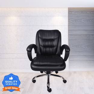 Flipkart Perfect Homes Revolving | Mid Back | Ergonomic | Home & Office | Leatherette Office Executive Chair