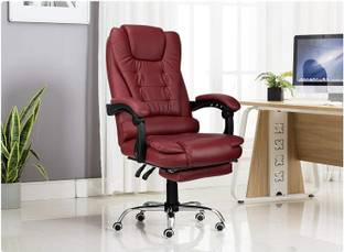 Kepler Brooks Premium Recliner, Ergonomic Office Chair with Padded Arms & Leg Rest - Italia Leatherette Office Adjustable Arm Chair