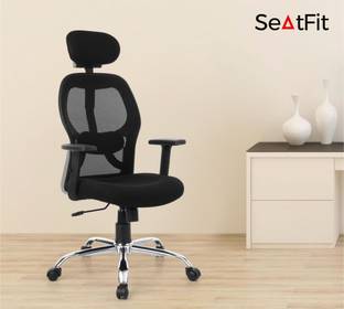 SEATFIT Matrix Ergonomic with Height Adjustable Handrest and Locking Mechanism Mesh Office Adjustable Arm Chair