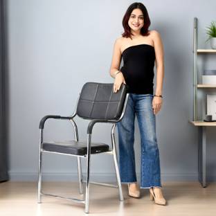 SOMRAJ SOMRAJ Leatherette Office Visitor Chair Leatherette Office Visitor Chair