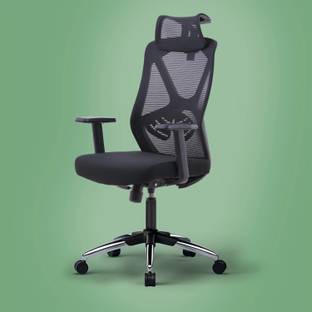 ARCTURE Fortis High Back Ergonomic Chair|Office,Home,WFH,StudyChair|Mesh Back,Metal Base Mesh Office Adjustable Arm Chair