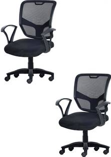 MAESTRO Comfortable Office Chair with Ergonomic Design and Adjustable Height Chair Fabric Office Arm Chair