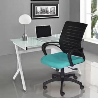 KVS INDIA Bonzai Low Back Office Chair Fabric, Cotton Office Arm Chair