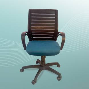 RW REST WELL Jerry Executive Office & Study Chair|Adjustable Height & 360° Swivel Wheels| Leatherette Office Executive Chair