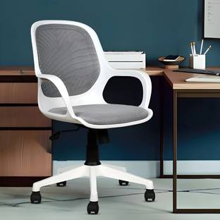 MRC Executive Chairs MRC Polo Mesh Mid Back Ergonomic Office Chair for study office work from home Mesh Office Arm Chair