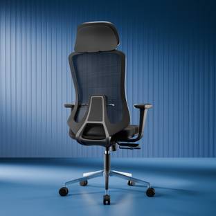 Vergo Icon Mesh Office Chair, Adjustable Armrest, Lumbar Support, Ergonomic Desk Chair Mesh, Fabric Office Executive Chair