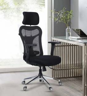 ardasinterior Merry Breathable Mesh High Back Office Chair in Black Colour Mesh Office Adjustable Arm Chair