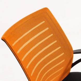 Seventh Heaven C Stand Ergonomic Mid Back Office Chair with Lumbar, Armrest Fabric Office Visitor Chair