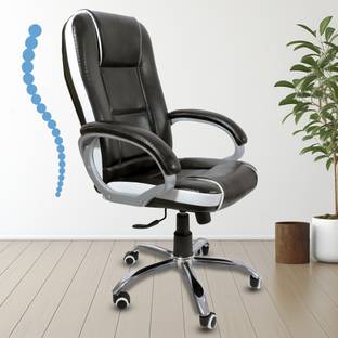 MAESTRO SEATING SYSTEMS Heavy Duty Ergonomic High Back Revolving Office & Home Leather Office Executive Chair