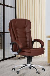 Da URBAN Bempton Brown Revolving High Back | Ergonomic | Home & Office Leatherette Office Executive Chair