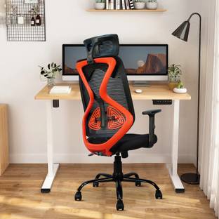 CELLBELL C190 Berlin Lite Imported Pneumatic Hydraulic | Ergonomic High Back Mesh Office Adjustable Arm Chair