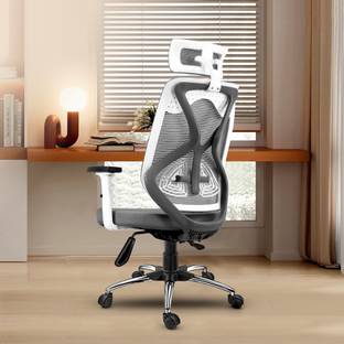 Oakcraft Hurricane Plus High Back Ergonomic Chair with Multi Synchro Mechanism Mesh Office Adjustable Arm Chair