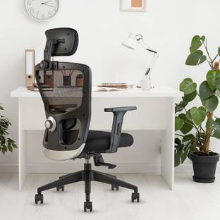 INNOWIN Jazz High Back Ergonomic office chair with 4 way adjustable Headrest Mesh Office Adjustable Arm Chair