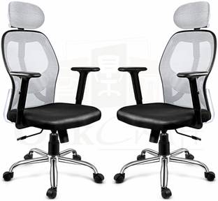 Oakcraft Mesh Office Adjustable Arm Chair