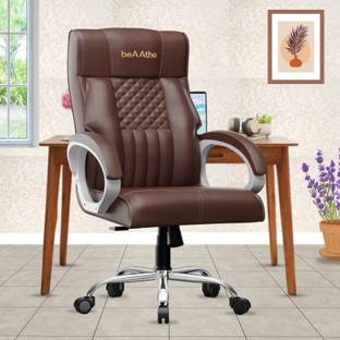 beaatho Oxford High Back Ergonomic Revolving Chair Leatherette Office Executive Chair