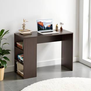 FURNEASER Lexus Computer Table with Shelf, WFH Laptop Table Large Size, Engineered Wood Study Table