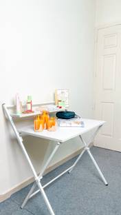 blumuno X-Plus Folding Table (Dreamy White) Engineered Wood Study Table