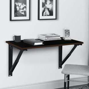 KAWACHI Wall Mount Folding Laptop Study Table, Work Table, Kitchen Table Engineered Wood Study Table