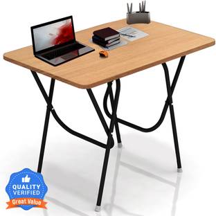 wow craft Multi Purpose Portable & Foldable Wooden Table/Desk for Home & Office Engineered Wood Study Table