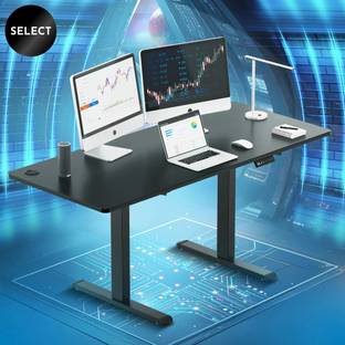 The Sleep Company Adjustable Desk 1600x700x700 | Sit-Stand Ergonomic Table | Engineered Wood Office Table