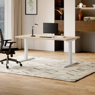 Godrej Interio Workout Table - Double Column Power Operated with 4 Memory Presets Engineered Wood Multipurpose Table