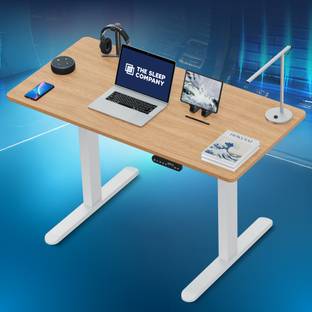 The Sleep Company Adjustable Desk 1200x600x700 | Sit-Stand Ergonomic Table | Engineered Wood Office Table
