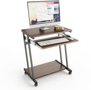 InnoFur Trapezi Black Engineered Wood Office Table