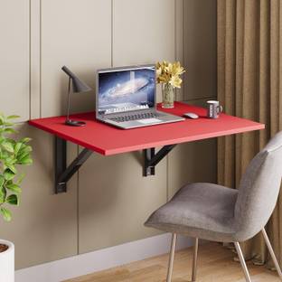 ASCOM Wood Wall Mounted Foldable Table | Space-Saving Wall Desk for Home & Office Use Engineered Wood Study Table
