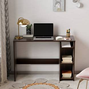 FURNEASER Dettlet Computer Table with Storage, Gaming Laptop Table, WFH Desk, Engineered Wood Office Table