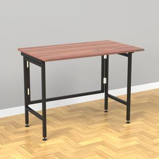 InnoFur Aplos Folding Desk/Folding Table/Study Table/Laptop Table Large (Brown) Engineered Wood Study Table