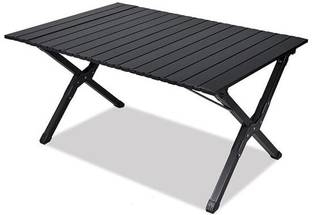 Star Work Folding Camping Table Low Height Aluminum Portable Roll-Up Picnic Table Solid Wood Multipurpose Table