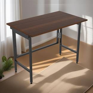 InnoFur Aplos Folding Desk/Folding Table/Study Table/Laptop Table Large (Brown) Engineered Wood Study Table