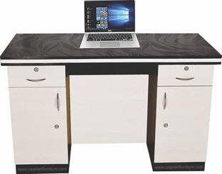 CASPIAN Home & Office Table/Study Table with Drawer & Shelves | Work from Home Table Engineered Wood Study Table